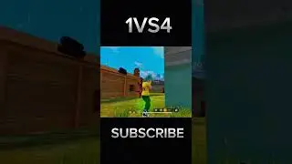 1 V S 4 with MP40 in CS Ranked #freefire #shorts