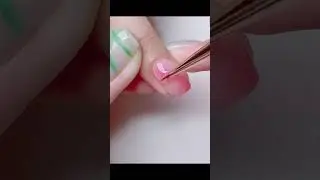Smudged manicure phototherapy model shaping three-dimensional ❤️ heart manicure 💅🏻