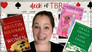 Deck of TBRathon Reading Vlog
