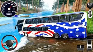 US Offroad City Coach Bus Driving Simulator 3D - Android Gameplay