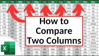 How to Select Two Different Columns in Excel at the Same Time