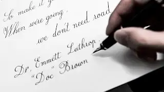 Fountain pen writing 