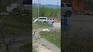Горит мусор в Стародубском