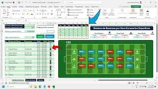 Sports Venue Booking System with Excel (Synthetic Fields)
