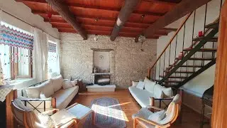 Çeşme / Reisdere' de haftalık kiralık taş ev.