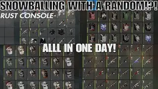 SNOWBALL WITH A RANDOM (pt1) |Rust Console /PS5
