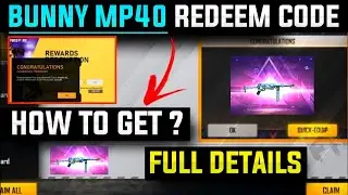 BUNNY MP40 REDEEM CODE FREEFIRE || TODAY REDEEM CODE || BUNNY MP40 EXTREMATHON || NEW REDEEM CODE ||