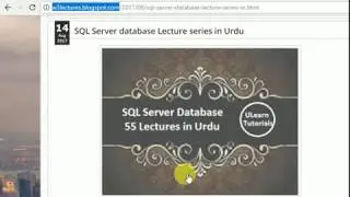 SQL Server Database Lectures At W3Lectures.blogspot.Com