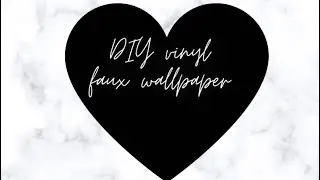 DIY Vinyl FAUX Wallpaper: Silhouette studios