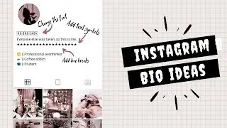 INSTAGRAM BIO IDEAS (examples + inspo)