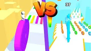 📍 Layers Roll 🆚 Long Neck Run Gaming VIDEOS RTG3H! Mobile Game Pro Gameplay iOS,Android