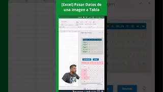 [Excel] Pasar Datos de una imagen a Tabla