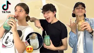 HACIENDO EL CAFÉ VIRAL DE TIKTOK *CON MIS HERMANOS HERMOSOS*