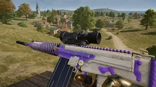 PUBG Console: Erangel Solo Win SLR + Groza Gameplay (No Commentary)