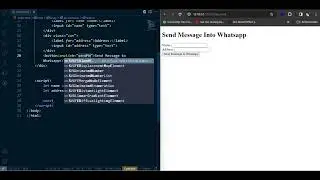 How to send message from HTML and Javascript web to Whatsapp