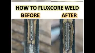 Gasless Fluxcore Welding thin square tubing for beginners