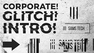 FREE Corporate Glitch Intro Template - 4K Intro! - Very Easy To Edit and FOR FREE!
