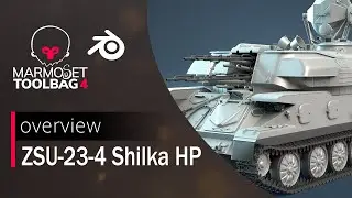 ZSU-23-4 Shilka High-Poly 3d-model | Short Overview