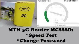 MTN 5G Router MC888D Speed Test || How To Change Wifi Key (Password)
