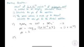 IB Chemistry: Calculating the pH of a Strong Acid or Base
