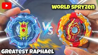 greatest raphael vs world spryzen beyblade fight in real life | pocket toon