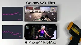 iPhone 14 Pro Max vs Galaxy S23 Ultra Warzone Mobile Gaming FPS Test.