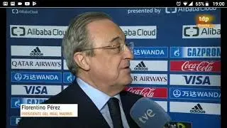 Declaraciones de Florentino Perez sobre Julen Lopetegui.