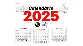 Calendários 2025 editáveis CDR