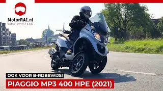 Piaggio MP3 400 HPe (2021), ook geschikt voor autorijbewijs! - REVIEW MotorRAI TV