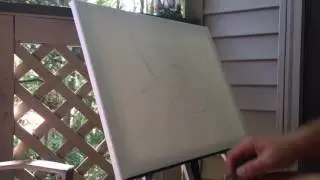 Acrylic painting time lapse