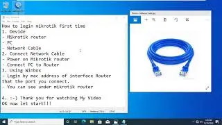 First time login to mikrotik router