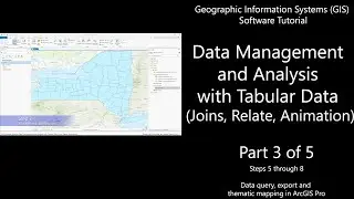 GIS Software Tutorial: Data Management and Analysis with Tabular Data (Part 3 of 5) #Maps #GIS