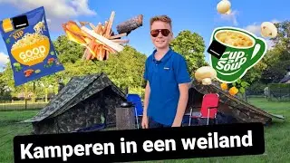 Overnachten in een weiland