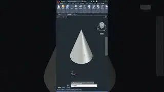 AutoCAD 3D, 3D Modeling, Cone with radius and diameter 