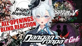 I’M INTRIGUED | Blind Reacting To Danganronpa Game & Anime Openings For The First Time