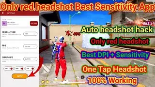 Auto headshot best sensitivity tool for free fire max । only red headshot gfx tool  how to use