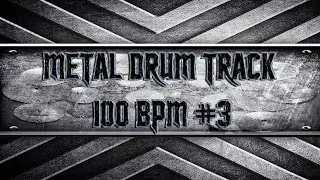 Groovy Metal Drum Track 100 BPM (HQ,HD)