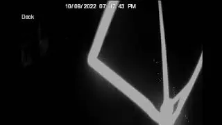 Walking stick on security camera