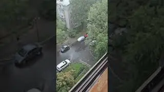 Дождь и пожар в Алмате