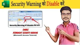 How to Disable Microsoft Office Access Security Notice - microsoft access trusted location