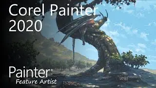 Corel Painter 2020 - Tree Dragon (Davey Baker)