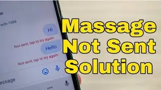 How to fix sms not sending android | message not sent android | not sent tap to try again android