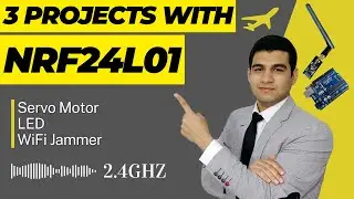 WiFi jammer review and some other projects using NRF24L01 module with three antennas