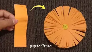 How to make paper flower | paper flower make easy | bunga origami @harissetianichannel