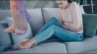 Socks with knitting needles. Simple.#(2025)