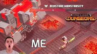 I FOUGHT THE REDSTONE MONSTROSITY!! Fiery Forge! Minecraft Dungeons ep#8
