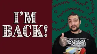 I'm Back! Where I've been since 2019