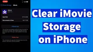 Free Up iPhone Storage used by iMovie app | How to Delete iMovie Documents and Data iPhone
