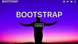 Bootstrap 4 Theme - Landing Page Website - Bootstrap Template Design with HTML5 & CSS3