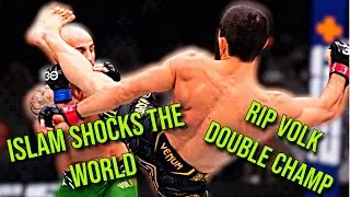 Islam knocks Volk out cold?!? | UFC 294 Reaction and Discussion